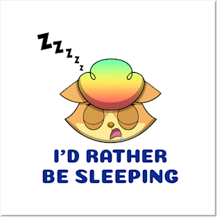 kittyswat Simone I'd Rather Be Sleeping Posters and Art